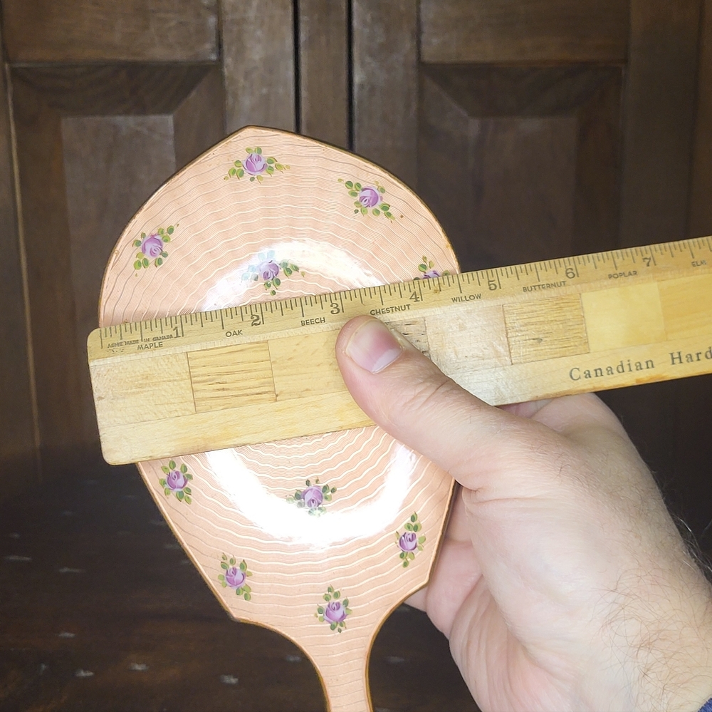 Elegant Floral Hand Mirror - Picture 4 of 17